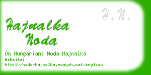 hajnalka noda business card